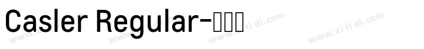 Casler Regular字体转换